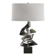 Hubbardton Forge 2011 Dark Smoke Flax Shade (SE) Gallery Twofold Table Lamp