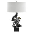 Hubbardton Forge 2011 Black Natural Anna Shade (SF) Gallery Twofold Table Lamp