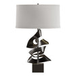 Hubbardton Forge 2011 Oil Rubbed Bronze Flax Shade (SE) Gallery Twofold Table Lamp
