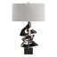 Hubbardton Forge 2011 Oil Rubbed Bronze Flax Shade (SE) Gallery Twofold Table Lamp