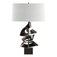 Hubbardton Forge 2011 Oil Rubbed Bronze Natural Anna Shade (SF) Gallery Twofold Table Lamp