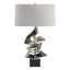 Hubbardton Forge 2011 Natural Iron Flax Shade (SE) Gallery Twofold Table Lamp