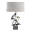 Hubbardton Forge 2011 Vintage Platinum Flax Shade (SE) Gallery Twofold Table Lamp
