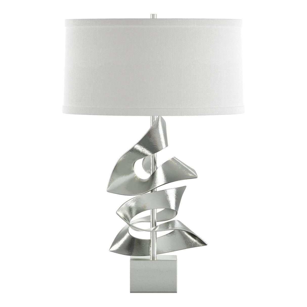 Hubbardton Forge 2011 Sterling Natural Anna Shade (SF) Gallery Twofold Table Lamp