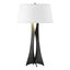 Hubbardton Forge 2013 Black Flax Shade (SE) Moreau Tall Table Lamp