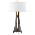Hubbardton Forge 2013 Oil Rubbed Bronze Flax Shade (SE) Moreau Tall Table Lamp