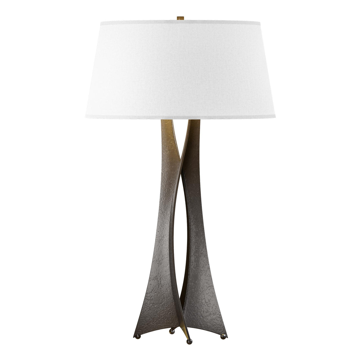 Hubbardton Forge 2013 Oil Rubbed Bronze Flax Shade (SE) Moreau Tall Table Lamp