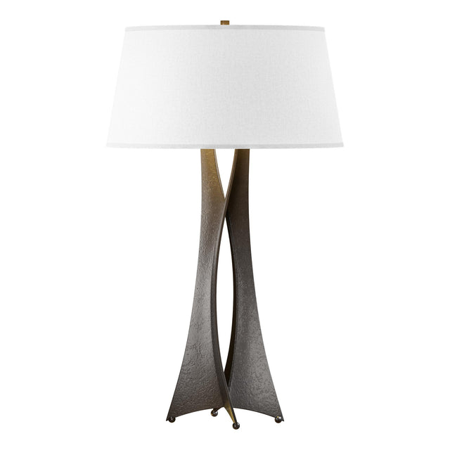 Hubbardton Forge 2013 Oil Rubbed Bronze Flax Shade (SE) Moreau Tall Table Lamp
