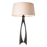 Hubbardton Forge 2013 Oil Rubbed Bronze Flax Shade (SE) Moreau Tall Table Lamp