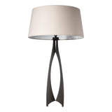 Hubbardton Forge 2013 Oil Rubbed Bronze Flax Shade (SE) Moreau Tall Table Lamp