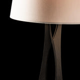Hubbardton Forge 2013 Oil Rubbed Bronze Flax Shade (SE) Moreau Tall Table Lamp