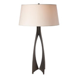Hubbardton Forge 2013 Oil Rubbed Bronze Flax Shade (SE) Moreau Tall Table Lamp