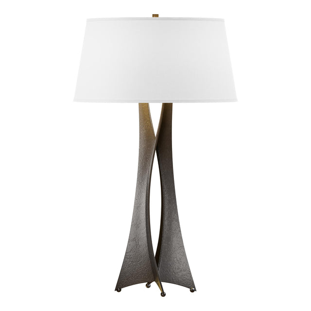 Hubbardton Forge 2013 Oil Rubbed Bronze Natural Anna Shade (SF) Moreau Tall Table Lamp