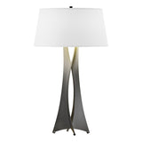 Hubbardton Forge 2013 Natural Iron Natural Anna Shade (SF) Moreau Tall Table Lamp