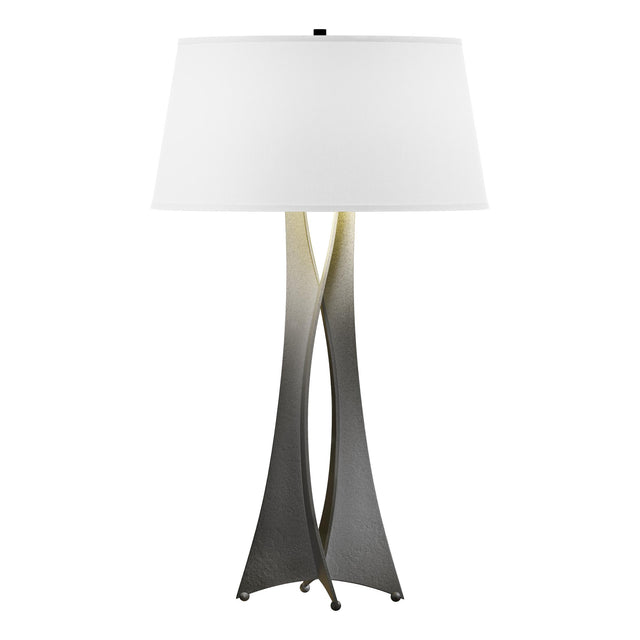 Hubbardton Forge 2013 Natural Iron Natural Anna Shade (SF) Moreau Tall Table Lamp