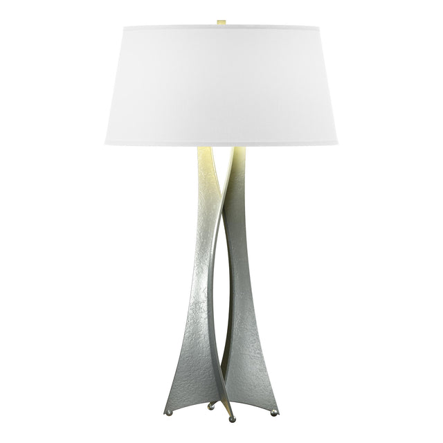 Hubbardton Forge 2013 Vintage Platinum Natural Anna Shade (SF) Moreau Tall Table Lamp