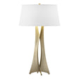 Hubbardton Forge 2013 Soft Gold Natural Anna Shade (SF) Moreau Tall Table Lamp