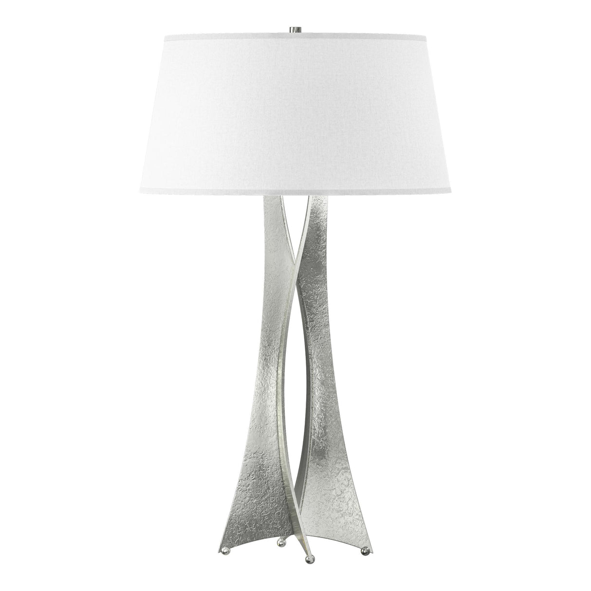 Hubbardton Forge 2013 Sterling Flax Shade (SE) Moreau Tall Table Lamp