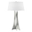 Hubbardton Forge 2013 Sterling Natural Anna Shade (SF) Moreau Tall Table Lamp