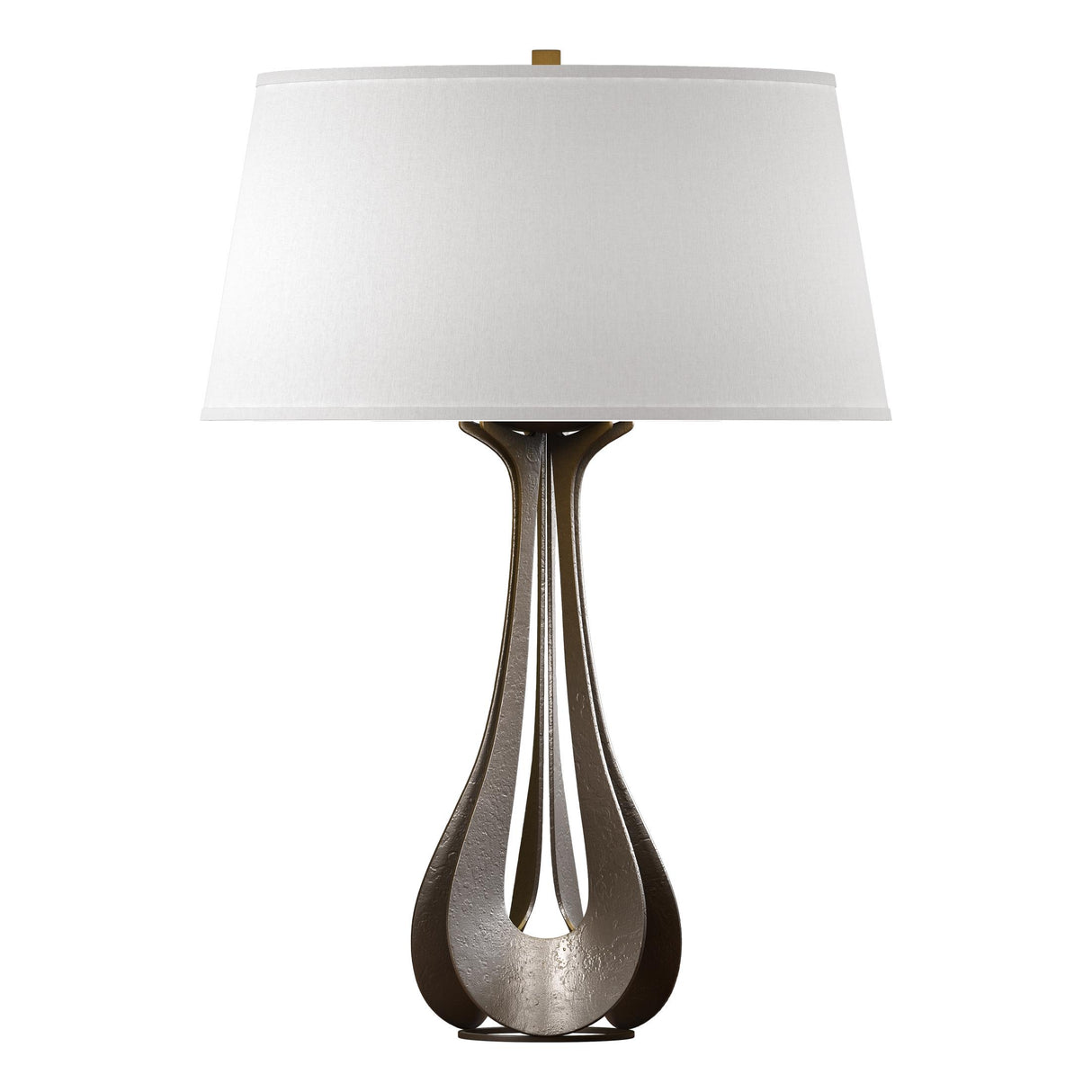 Hubbardton Forge 2013 Bronze Flax Shade (SE) Lino Table Lamp