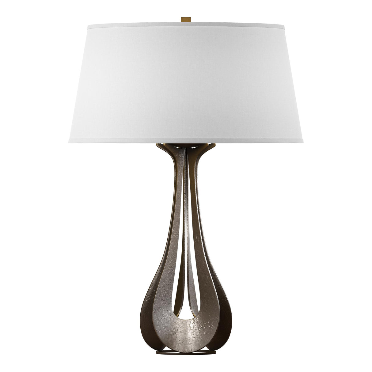 Hubbardton Forge 2013 Bronze Natural Anna Shade (SF) Lino Table Lamp