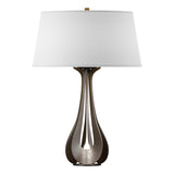 Hubbardton Forge 2013 Bronze Natural Anna Shade (SF) Lino Table Lamp