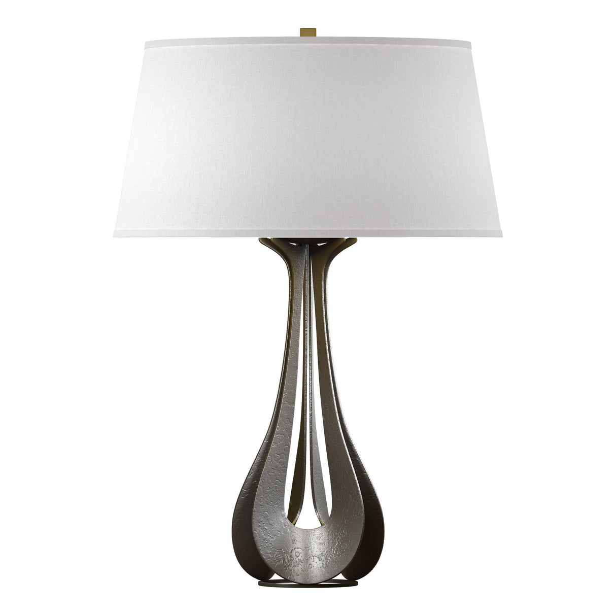 Hubbardton Forge 2013 Dark Smoke Flax Shade (SE) Lino Table Lamp