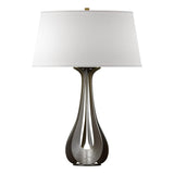 Hubbardton Forge 2013 Dark Smoke Flax Shade (SE) Lino Table Lamp