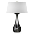 Hubbardton Forge 2013 Black Natural Anna Shade (SF) Lino Table Lamp