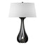 Hubbardton Forge 2013 Black Natural Anna Shade (SF) Lino Table Lamp