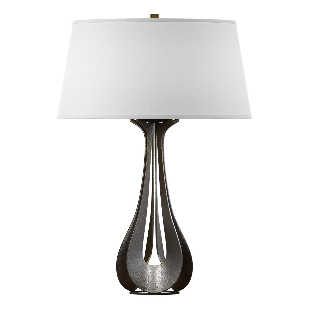 Hubbardton Forge 2013 Oil Rubbed Bronze Natural Anna Shade (SF) Lino Table Lamp