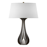 Hubbardton Forge 2013 Oil Rubbed Bronze Natural Anna Shade (SF) Lino Table Lamp