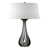 Hubbardton Forge 2013 Natural Iron Flax Shade (SE) Lino Table Lamp
