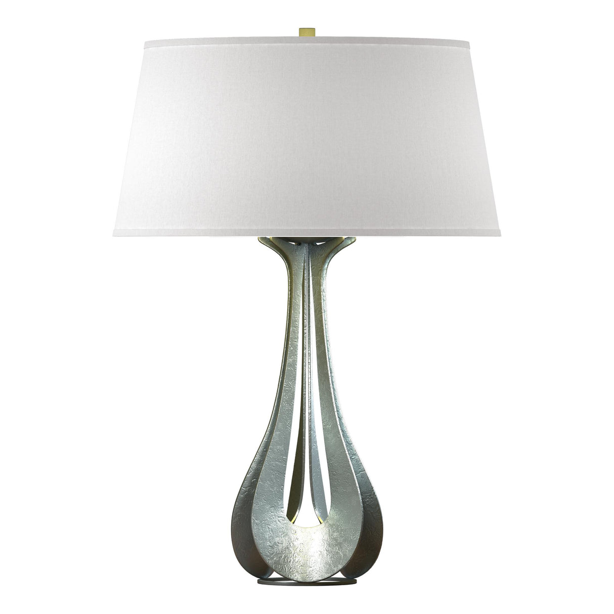 Hubbardton Forge 2013 Vintage Platinum Flax Shade (SE) Lino Table Lamp