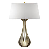 Hubbardton Forge 2013 Soft Gold Flax Shade (SE) Lino Table Lamp