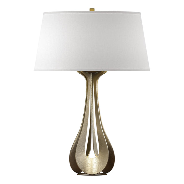 Hubbardton Forge 2013 Soft Gold Flax Shade (SE) Lino Table Lamp