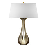 Hubbardton Forge 2013 Soft Gold Natural Anna Shade (SF) Lino Table Lamp