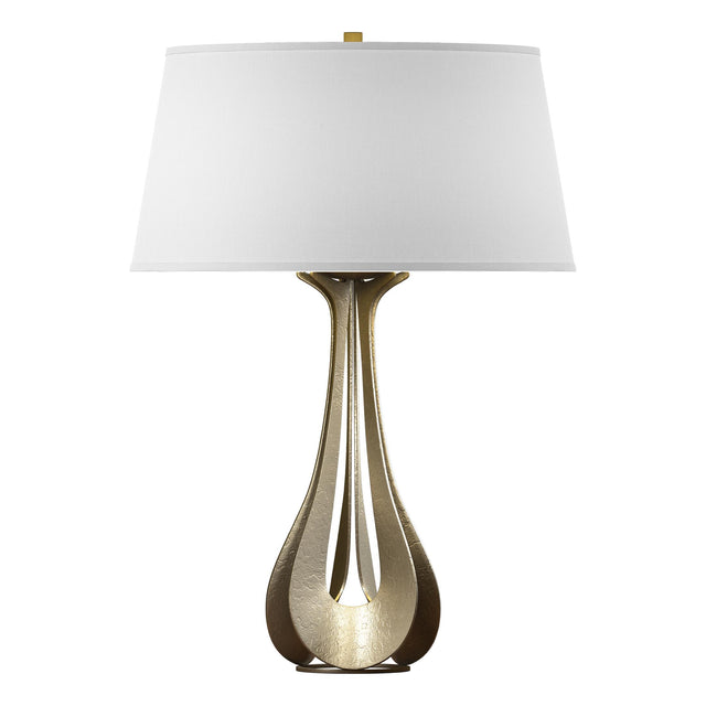 Hubbardton Forge 2013 Soft Gold Natural Anna Shade (SF) Lino Table Lamp