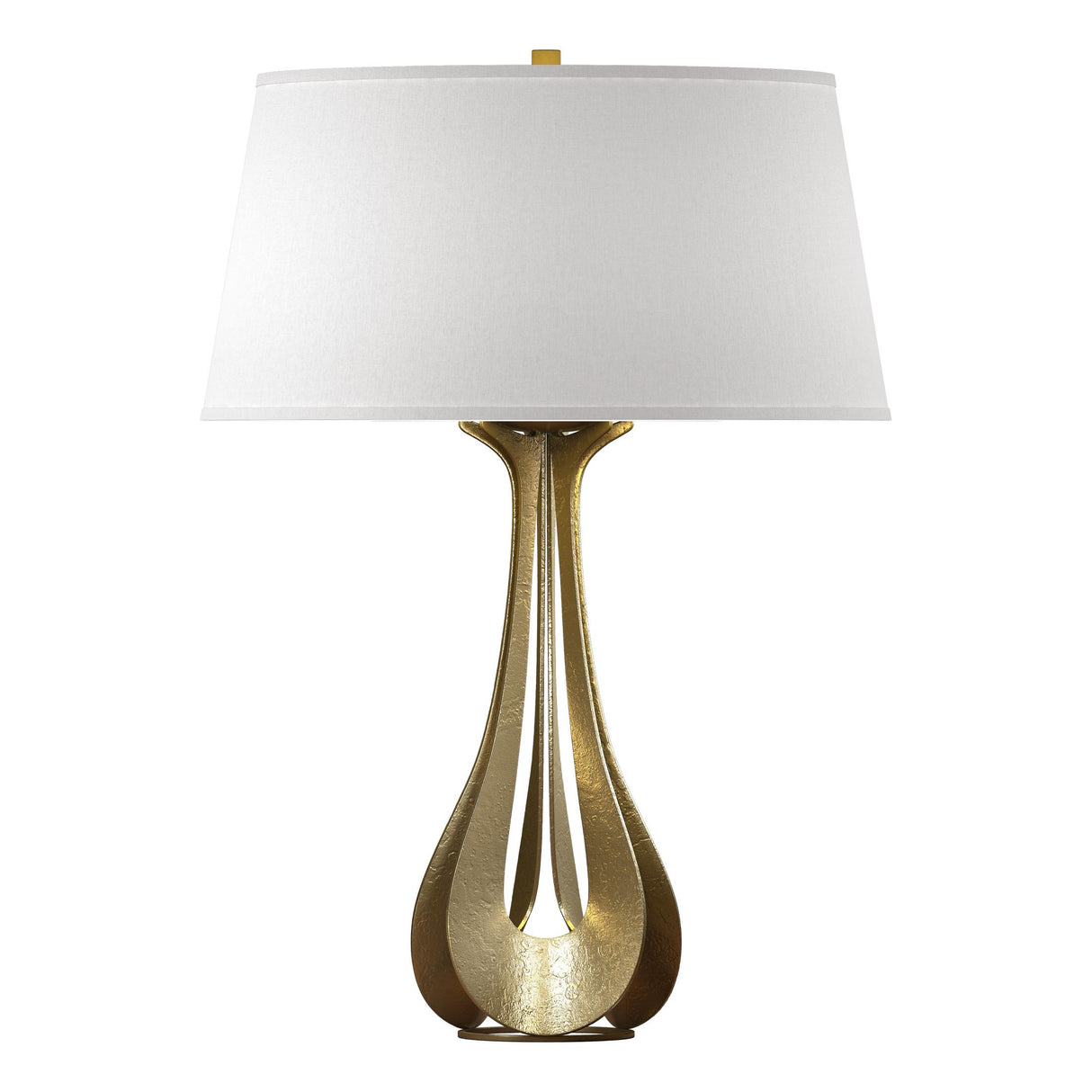 Hubbardton Forge 2013 Modern Brass Flax Shade (SE) Lino Table Lamp