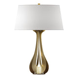 Hubbardton Forge 2013 Modern Brass Flax Shade (SE) Lino Table Lamp