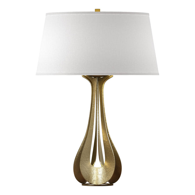 Hubbardton Forge 2013 Modern Brass Flax Shade (SE) Lino Table Lamp