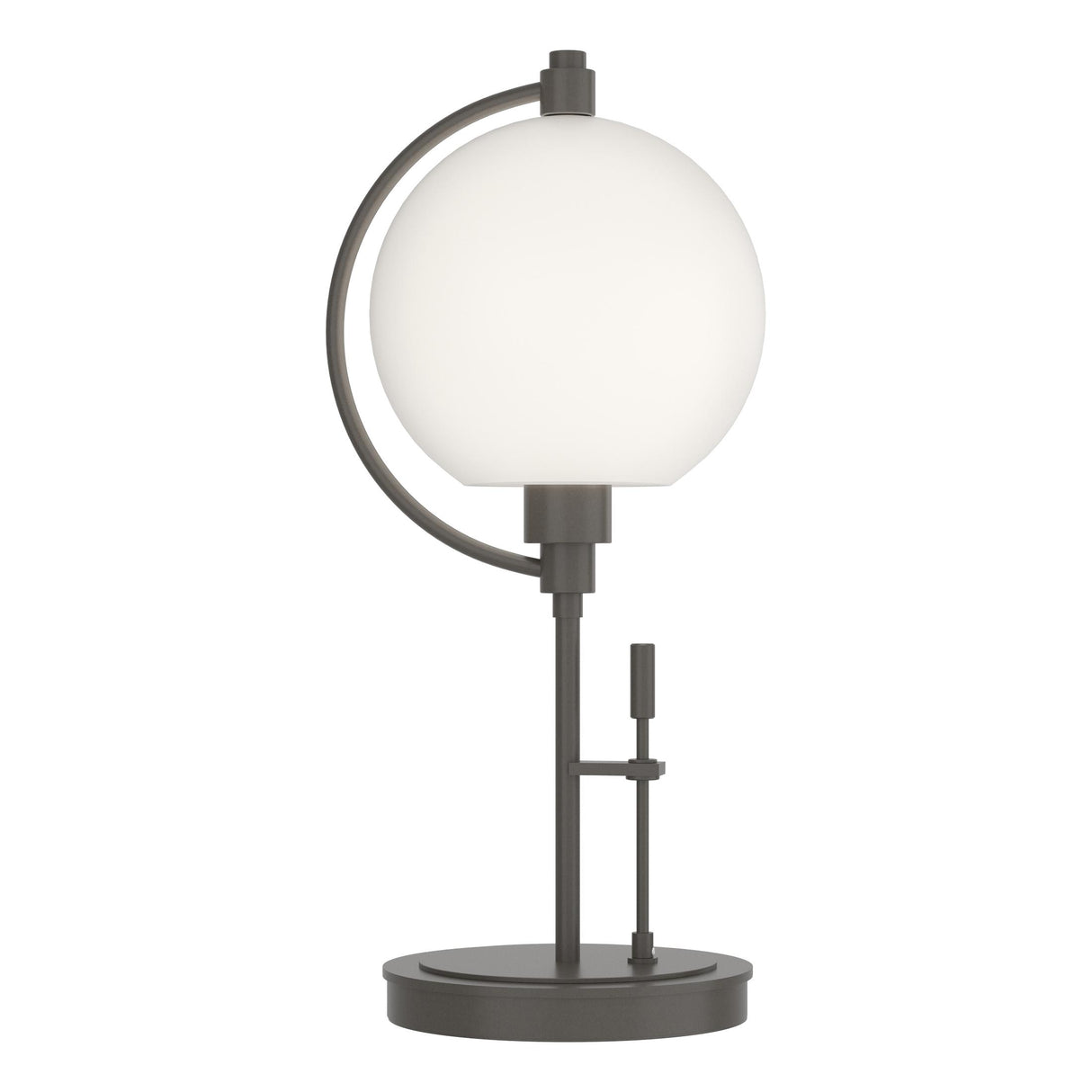 Hubbardton Forge 2015 Dark Smoke Opal Glass (GG) Pluto Table Lamp