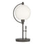 Hubbardton Forge 2015 Dark Smoke Opal Glass (GG) Pluto Table Lamp