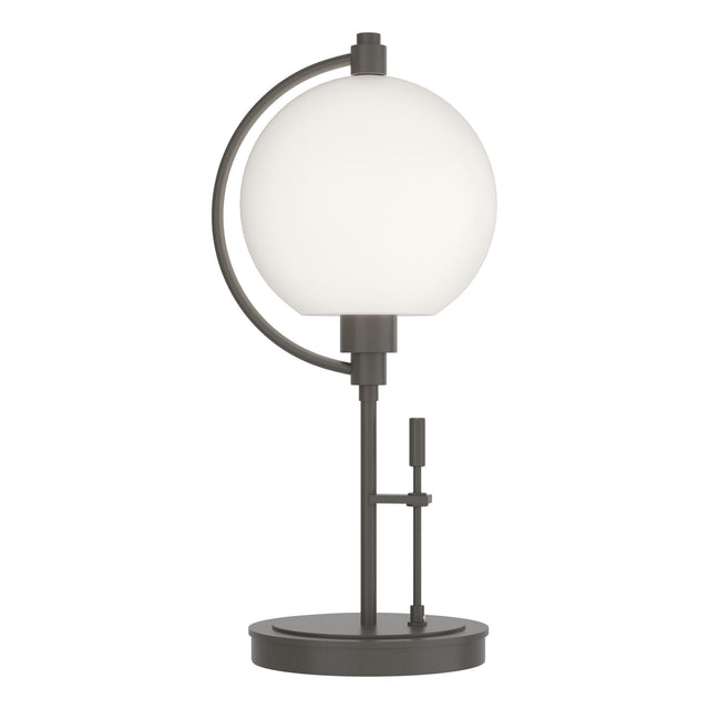 Hubbardton Forge 2015 Dark Smoke Opal Glass (GG) Pluto Table Lamp