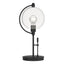 Hubbardton Forge 2015 Black Clear Glass (ZM) Pluto Table Lamp