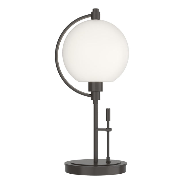 Hubbardton Forge 2015 Oil Rubbed Bronze Opal Glass (GG) Pluto Table Lamp