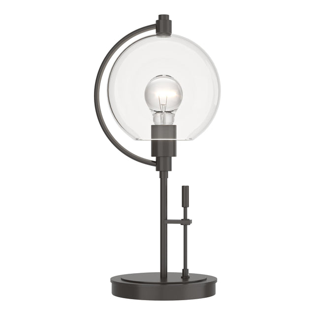 Hubbardton Forge 2015 Oil Rubbed Bronze Clear Glass (ZM) Pluto Table Lamp