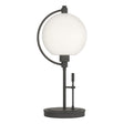 Hubbardton Forge 2015 Natural Iron Opal Glass (GG) Pluto Table Lamp