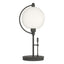 Hubbardton Forge 2015 Natural Iron Opal Glass (GG) Pluto Table Lamp