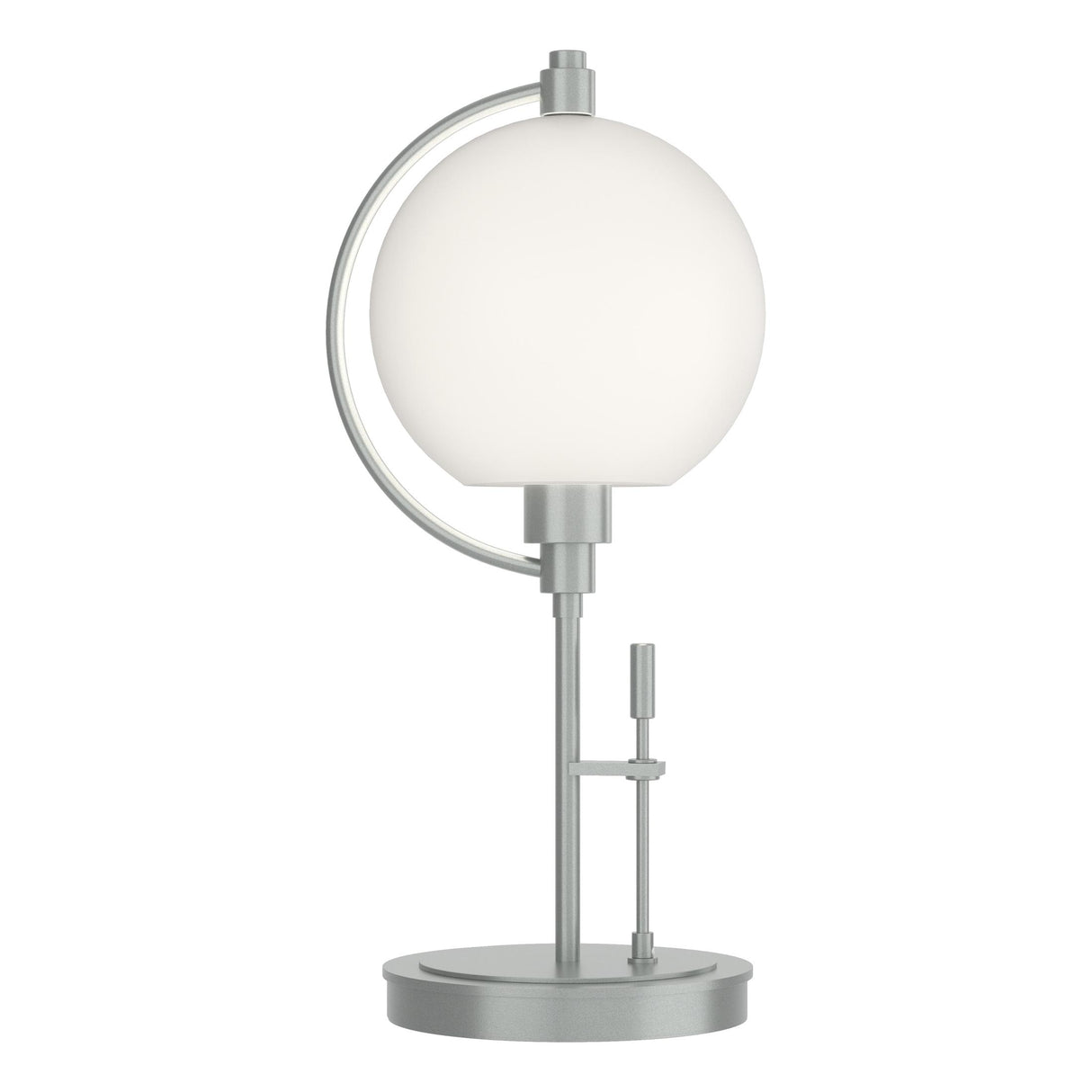 Hubbardton Forge 2015 Vintage Platinum Opal Glass (GG) Pluto Table Lamp